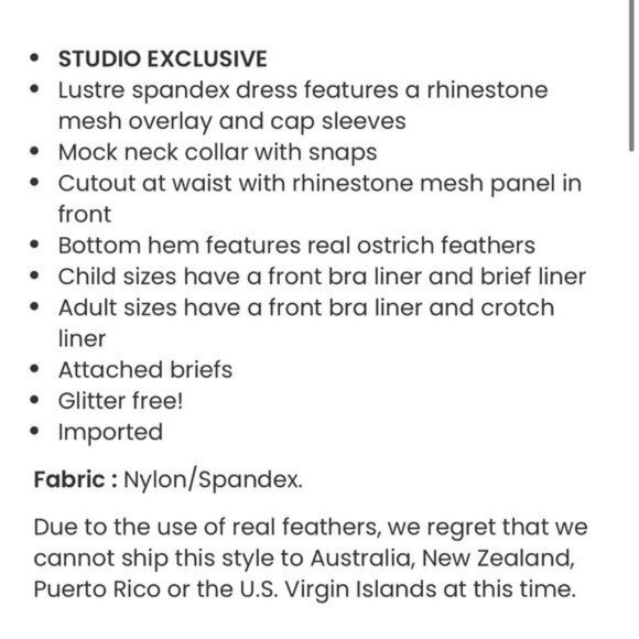 Weissman Elite Rhinestone Mesh Feather Dress Costume in Blue NEW Adult Size XL - Picture 7 of 10